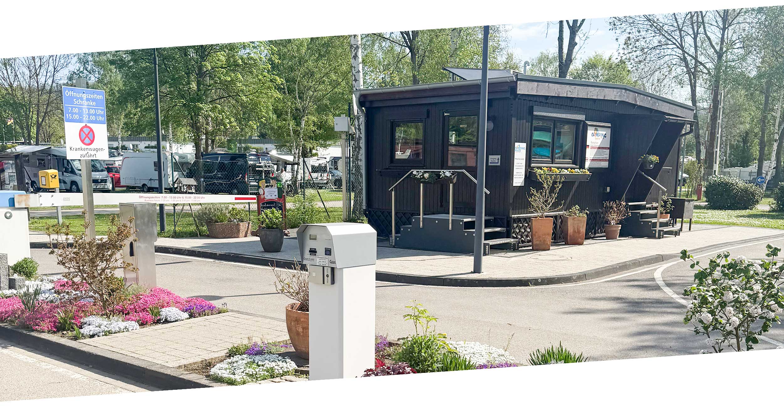 Camping Goldene Meile Eingang